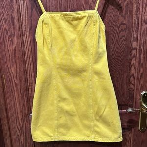 Mini yellow dress